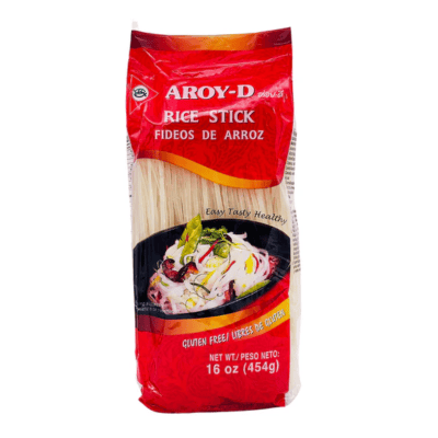 Aroy - D Rice Stick Gluten Free 3MM (454g) - Brandco Direct Inc