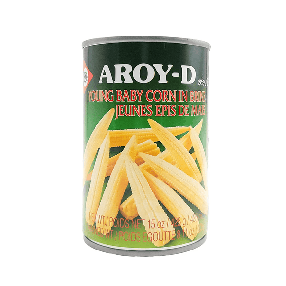 Aroy - D Young Baby Corn Cut In Brine (425g) - Brandco Direct Inc