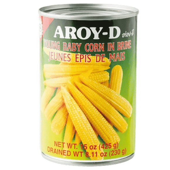 Aroy - D Young Baby Corn In Brine (425g) - Brandco Direct Inc