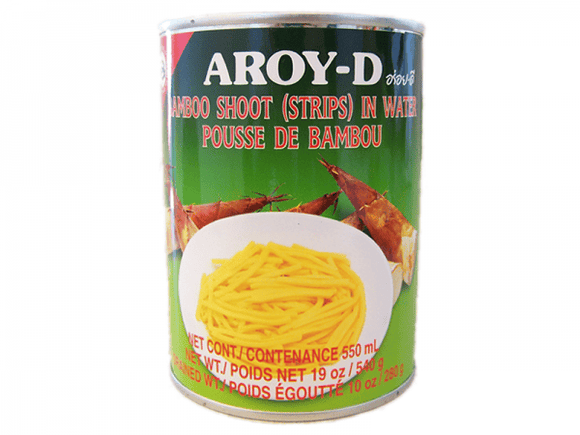 Aroy - D Bamboo Shoot Strips In Water (540g) - Brandco Direct Inc