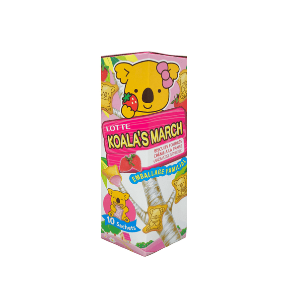 Lotte Koala's March Cookies - Strawberry Flavor 195g - Brandco Direct Inc