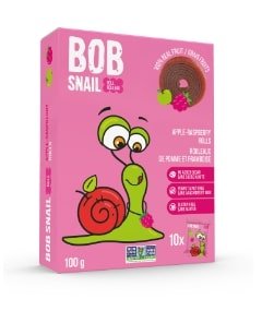 Bob Snail Apple Raspberry Fruit Rolls 6 Packs (100g) - Brandco Direct Inc