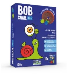 Bob Snail Apple Blueberry Fruit Rolls 6 Packs (100g) - Brandco Direct Inc