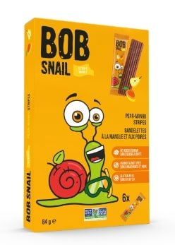 Bob Snail Pear Mango Fruit Stripes 6 Packs (84g) - Brandco Direct Inc