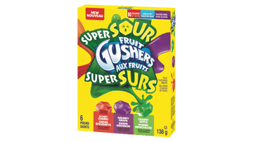 Betty C Gushers Super Sour 6ct (138g) - Brandco Direct Inc