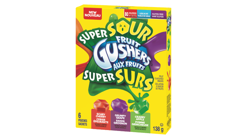 Betty C Gushers Super Sour 6ct (138g) - Brandco Direct Inc