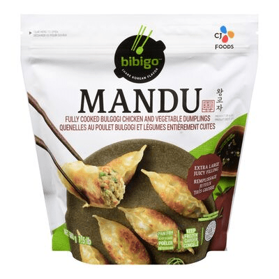Bibigo Frozen Cooked Bulgogo Chicken and Vegetables Dumplings 680 g - Brandco Direct Inc