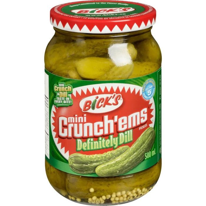 Bicks Premium Definitely Dill Mini Crunch Pickles (500ml) - Brandco Direct Inc