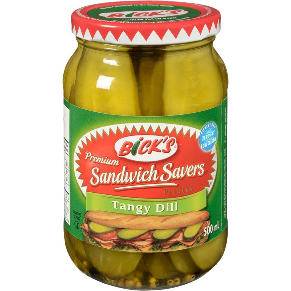 Bicks Sandwich Savers Tangy Dill (500ml) - Brandco Direct Inc