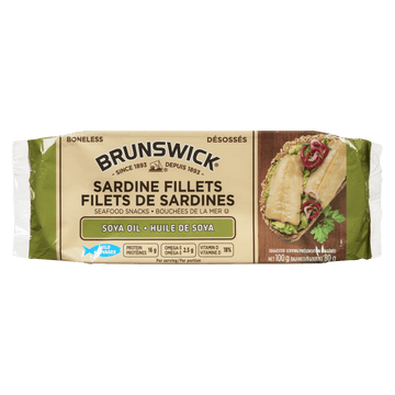 Brunswick Sardine Fillets In Soya Oil (100g) - Brandco Direct Inc