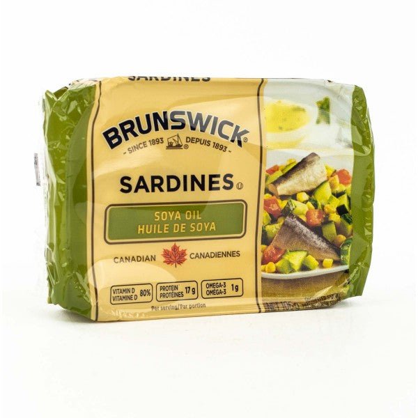 Brunswick Sardines In Soya Oil (106g) - Brandco Direct Inc