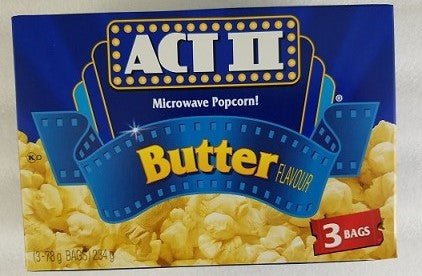 ACT II Butter Pop Corn 3 Bags (234.6g) - Brandco Direct Inc