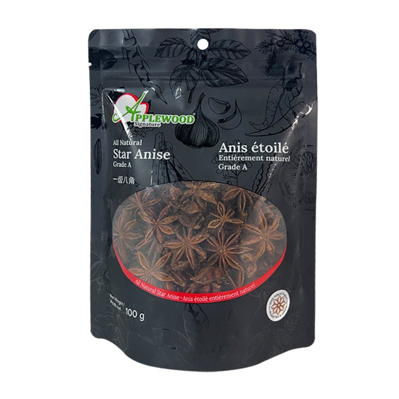 Applewood All Natural Star Anise Grade A – 100g - Brandco Direct Inc