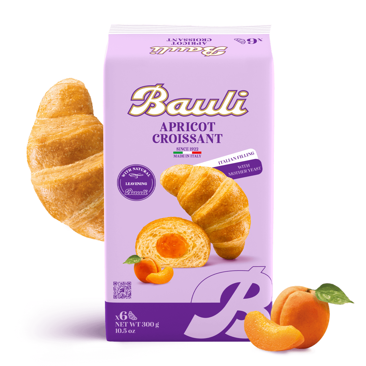 Bauli Apricot Croissant 6Ct (300g)