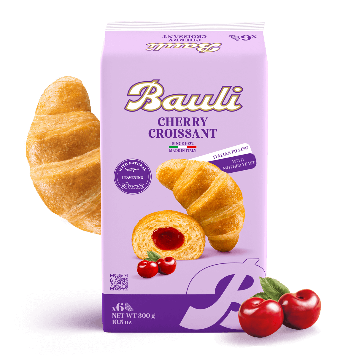 Bauli Cherry Croissant 6Ct (300g)