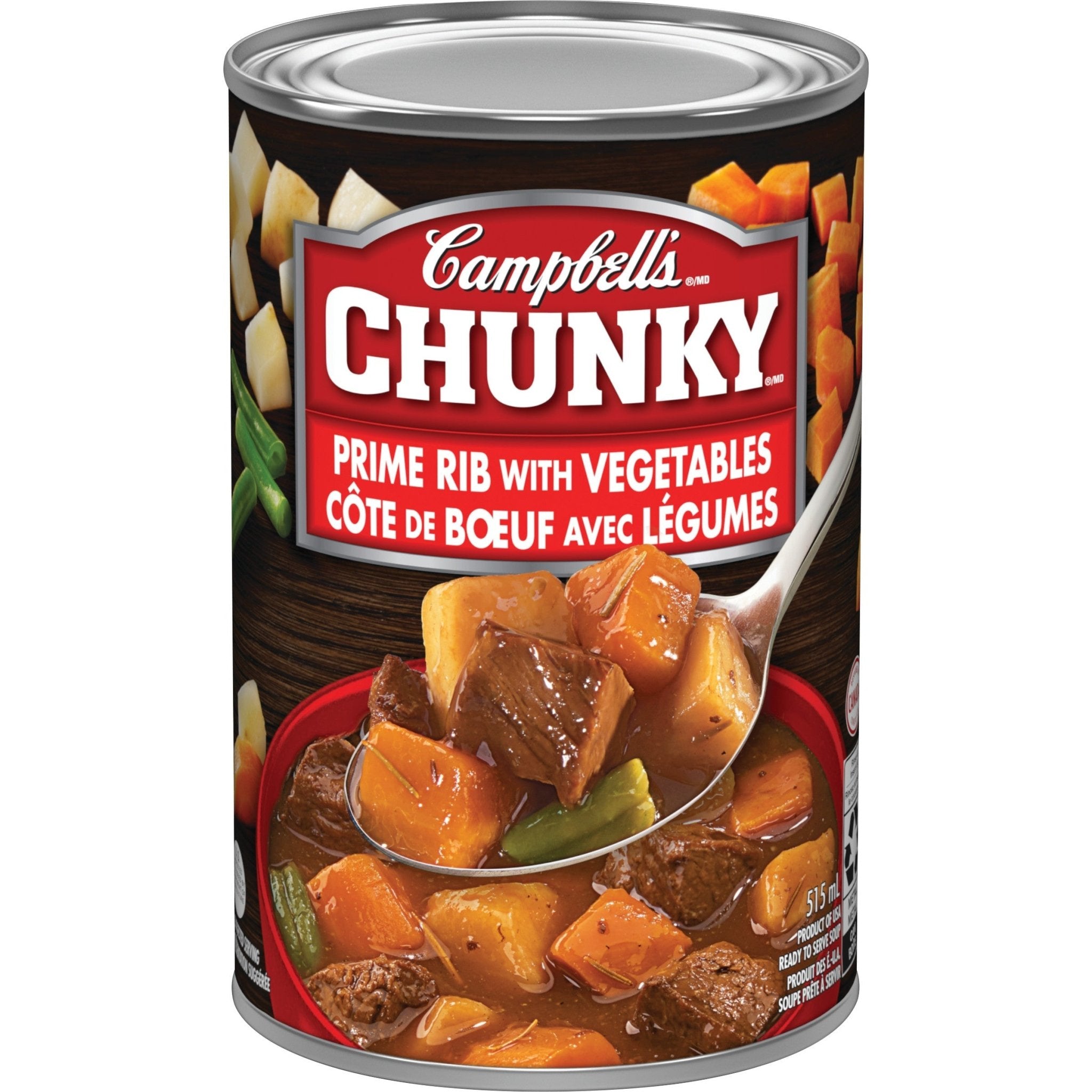 Campbell's Chunky Prime Rib & Vegetables (515ml) - Brandco Direct Inc