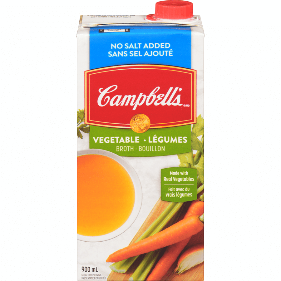 Campbell's Vegetable Broth No Salt (900ml) - Brandco Direct Inc