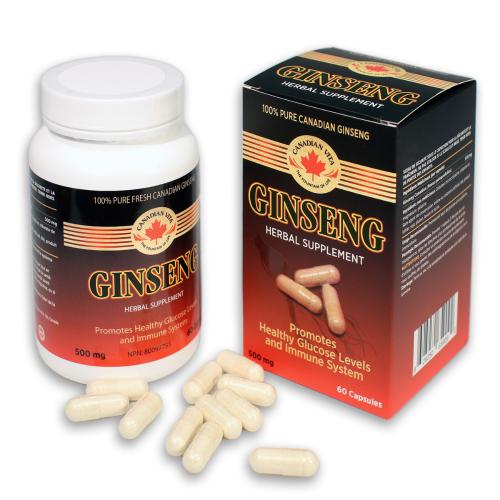 Canadian Vita Ginseng Capsules 500mg (60 Capsules) - Brandco Direct Inc