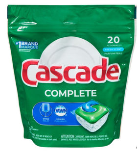 Cascade Dishwasher Detergent Complete Fresh Scent 20ct - Brandco Direct Inc