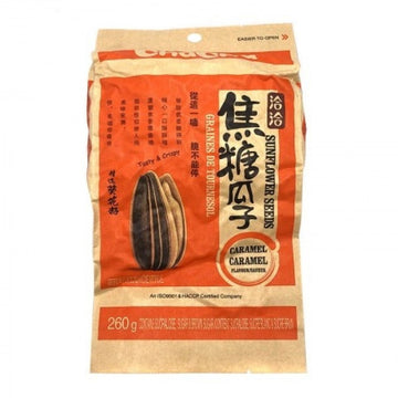 Chacha Sunflower Seeds Caramel Flavor (260g) * 2 Packs - Brandco Direct Inc