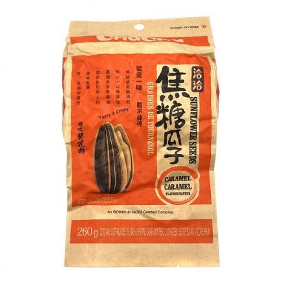 Chacha Sunflower Seeds Caramel Flavor (260g) * 2 Packs - Brandco Direct Inc