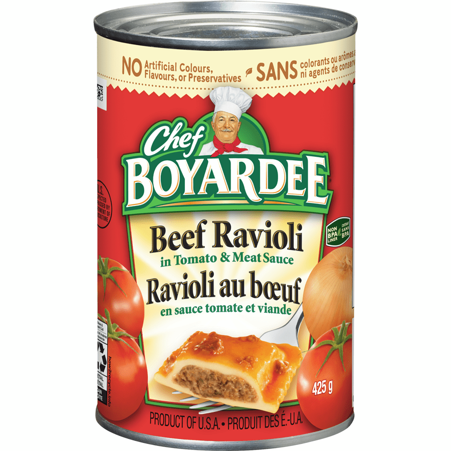 Chef Boyardee Beef Ravioli in Tomato & Meat Sauce (425g) - Brandco Direct Inc