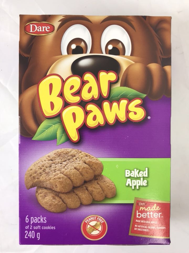 Dare Bear Paws Baked Apples (240g) - Brandco Direct Inc