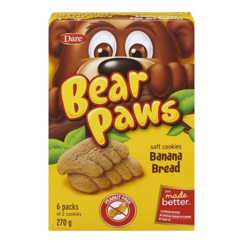 Dare Bear Paws Banana Bread (240g) - Brandco Direct Inc