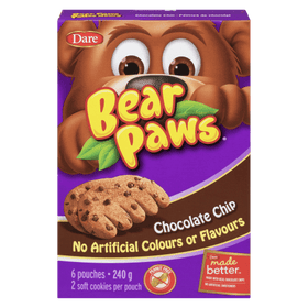 Dare Bear Paws Chocolate Chip (240g) - Brandco Direct Inc