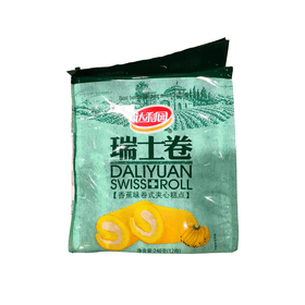 Daliyuan Swiss Roll - Banana Flavor (240g) - Brandco Direct Inc