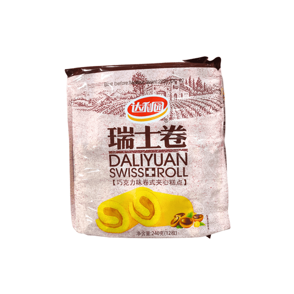 Daliyuan Swiss Roll - Choclate Flavor (240g) - Brandco Direct Inc