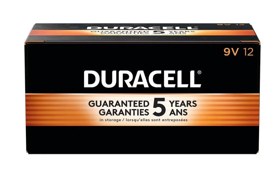 Duracell Alkaline Battery 9V - 1 (12ct) - Brandco Direct Inc