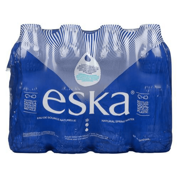 ESKA Natural Spring Water 12 Bottle (500ml) - Brandco Direct Inc