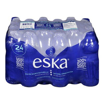 ESKA Natural Spring Water 24 Bottle (500ml) - Brandco Direct Inc