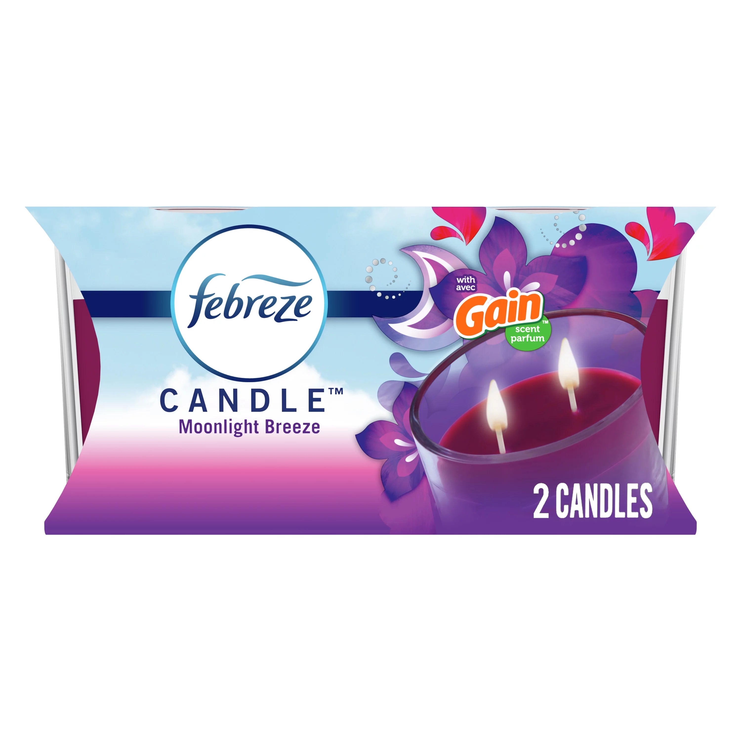 Bougie Febreze Gain Brise de lune (2 x 88 g)