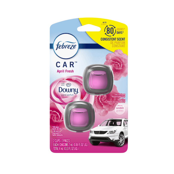 Febreze Car Air Freshner Vent Clip Downy April Fresh (4ml) - Brandco Direct Inc
