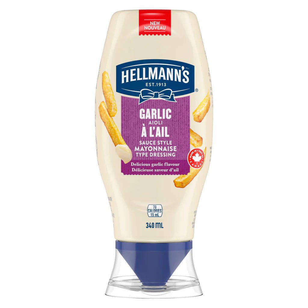 Hellmann's Garlic Sauce Mayonnaise (340ml) - Brandco Direct Inc