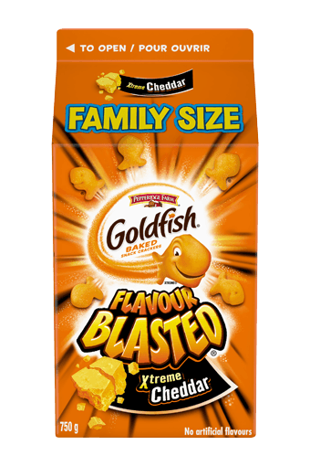 Goldfish Baked Snack Crackers Flavour Xtreme Cheddar (750g);T8xH4 - Brandco Direct Inc