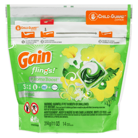 Gain Pods Flings Original 3in1 14 Pacs (298g) - Brandco Direct Inc