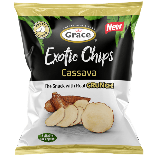Grace Exotic Cassava Chips 75 g * 2 Packs - Brandco Direct Inc