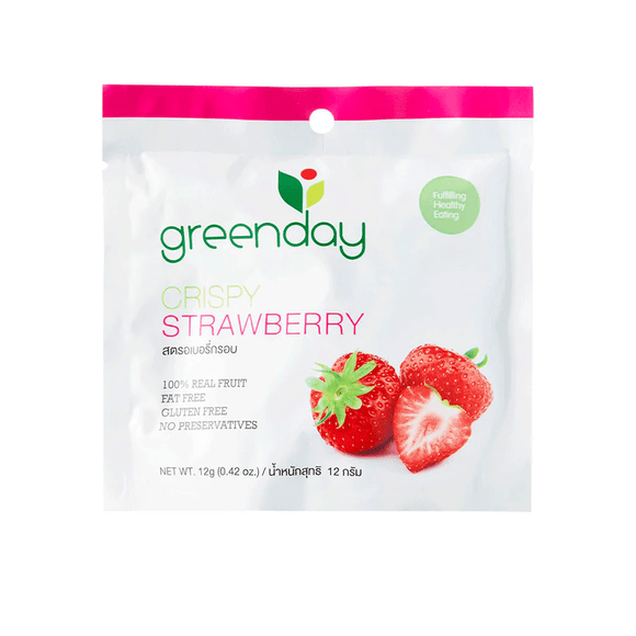 Greenday - Crispy Strawberry (12g) - Brandco Direct Inc