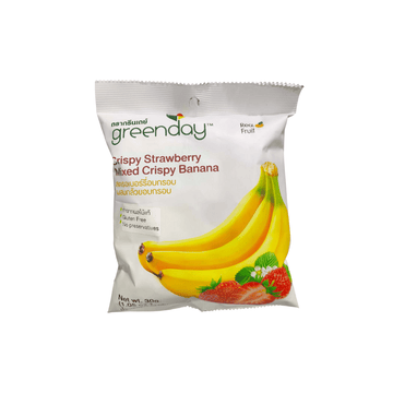 Greenday Crispy Strawberry Mixed Crispy Banana (30g) - Brandco Direct Inc