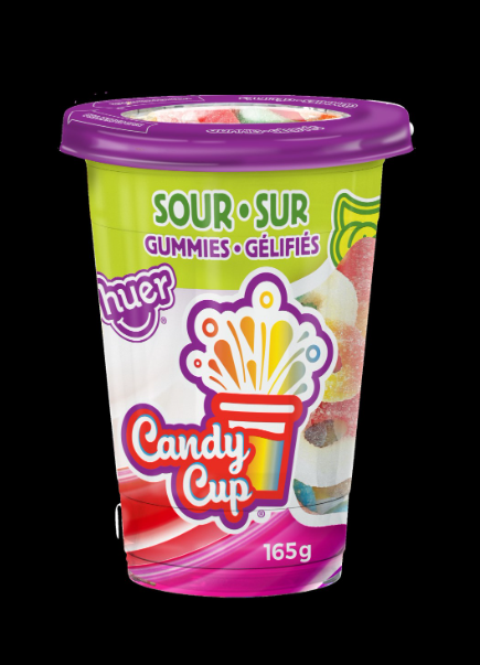 Huer Sour Gummy Cups (165g)