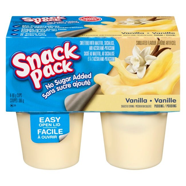 Hunt's NSA Vanilla Puddings Snack Pk (4's) - Brandco Direct Inc