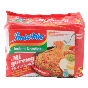 Indomie Hot&Spicy Inst Fried Noodle (80gx5) - Brandco Direct Inc