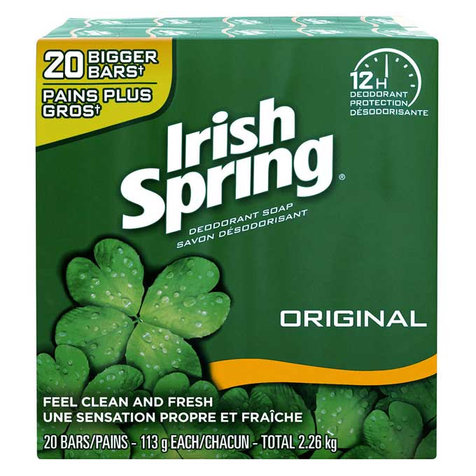 Irish Spring Soap Original 20 Bar (20x113g) - Brandco Direct Inc