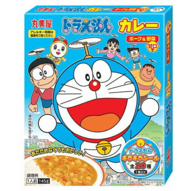 Marumiya Doraemon Curry Pork & Vegetable Sweet 6Pk(145g) - Brandco Direct Inc