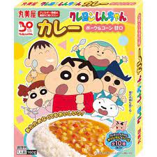 Marumiya Shinchan Mild Cury Pork & Corn 6Pk (160g) - Brandco Direct Inc