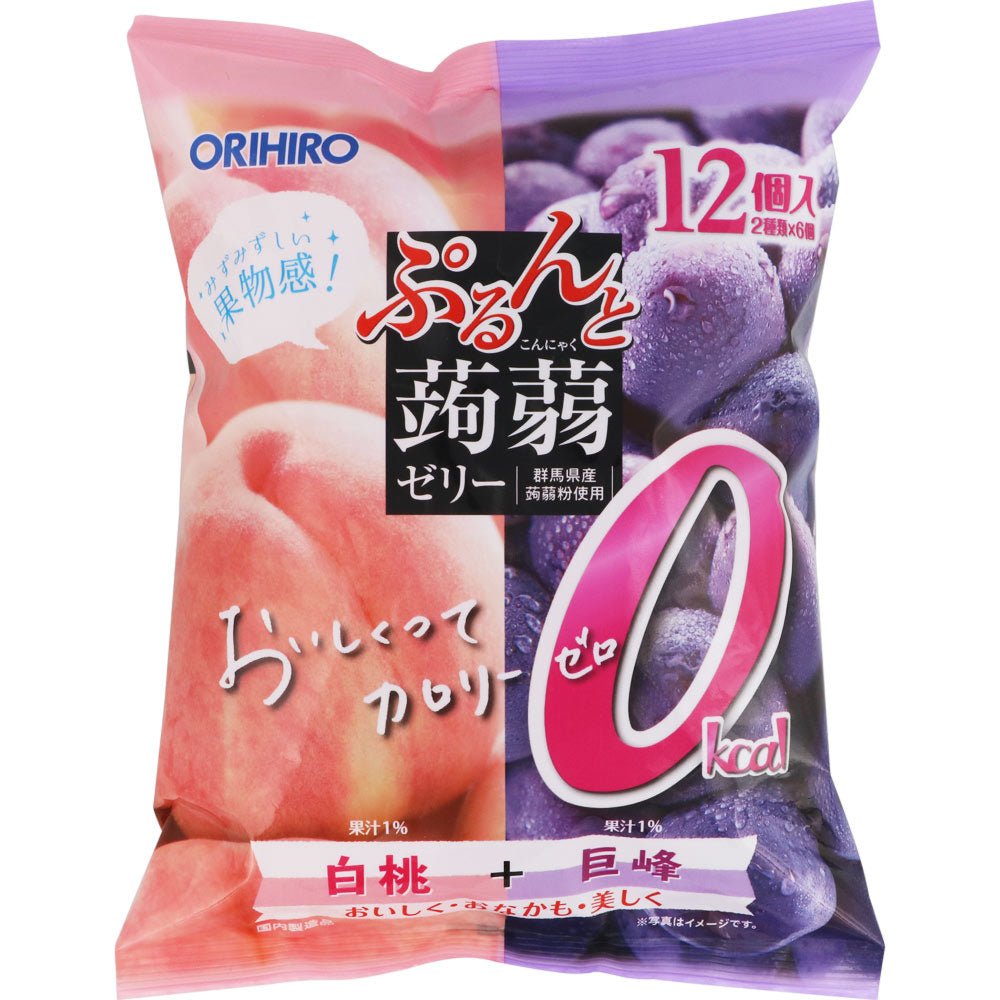 Orihiro Jelly White Peach and Kyoho Grape (240g) - Brandco Direct Inc