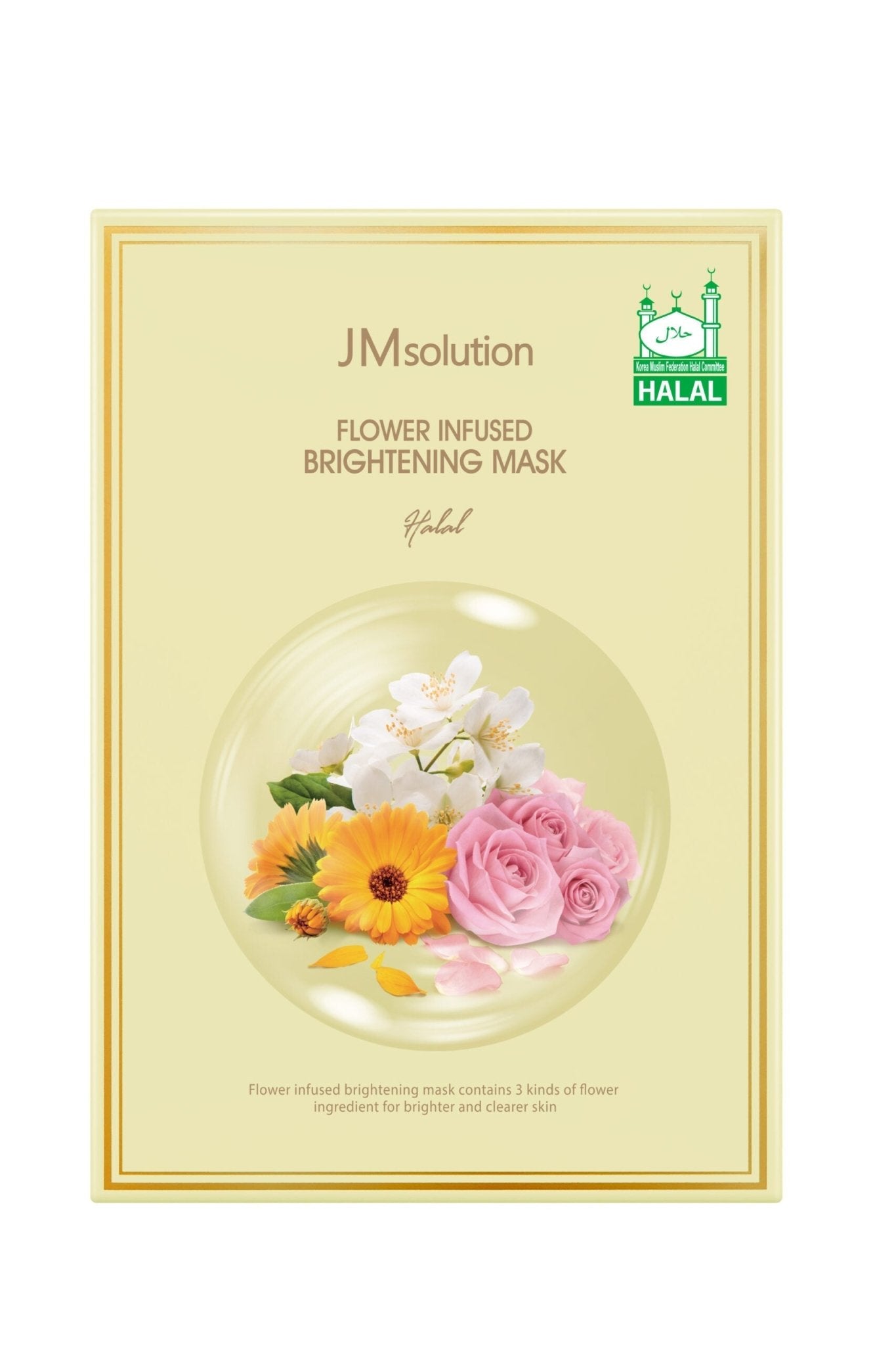 JM Solution Flower Infused Brightening Mask Halal(10S) - Brandco Direct Inc